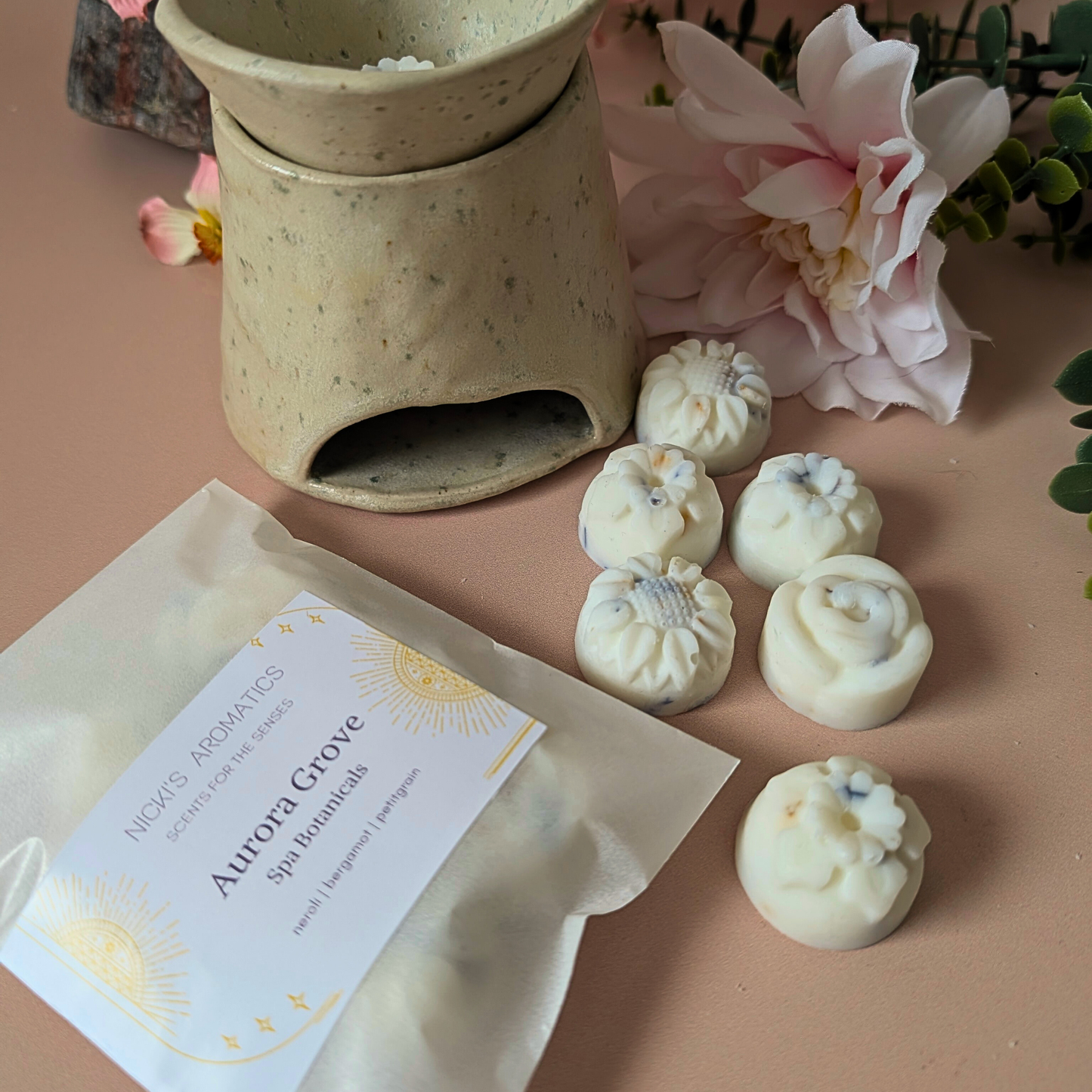 Aurora Grove Wax Melts – Neroli, Bergamot & Vetiver