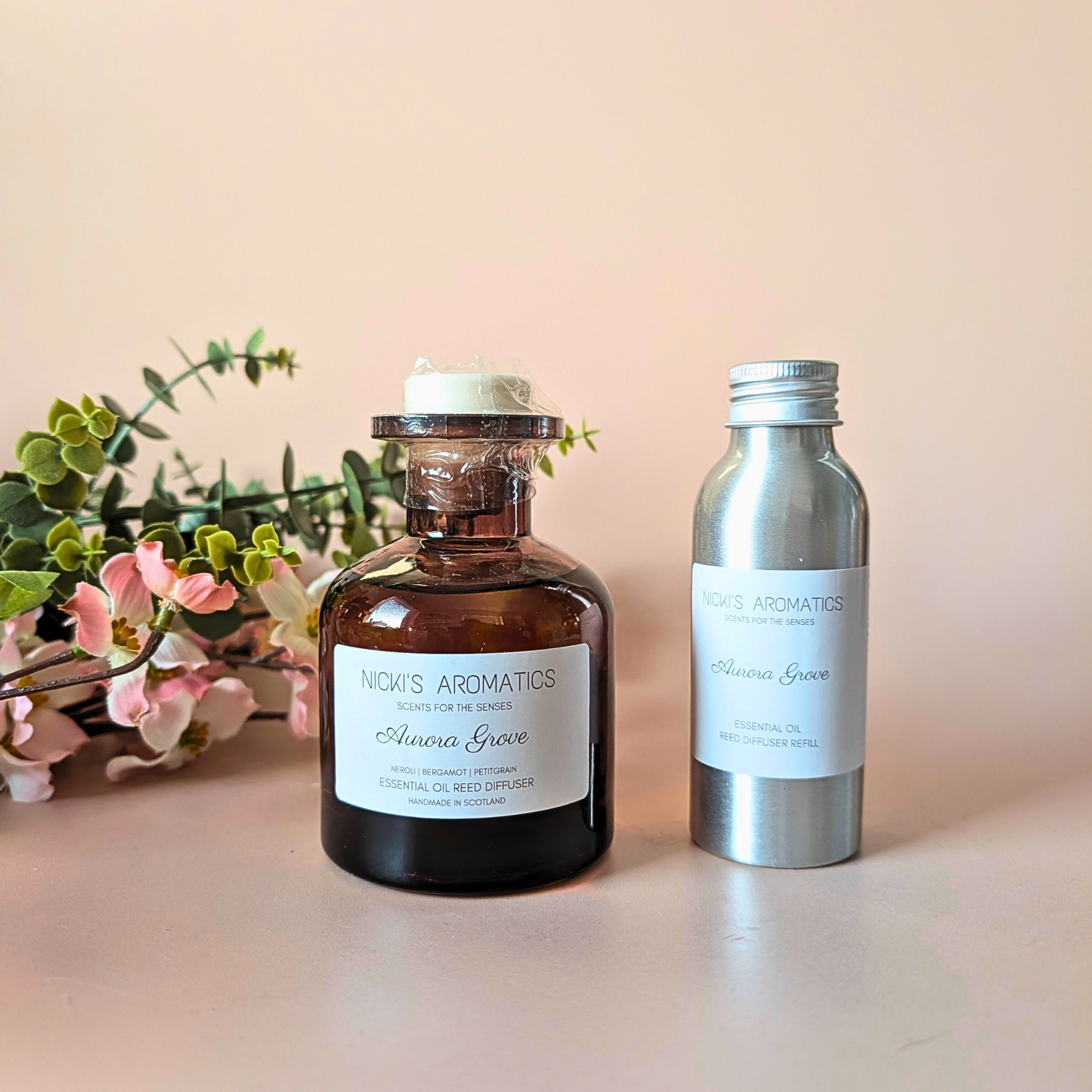 Aurora Grove Reed Diffuser – Neroli, Bergamot & Vetiver