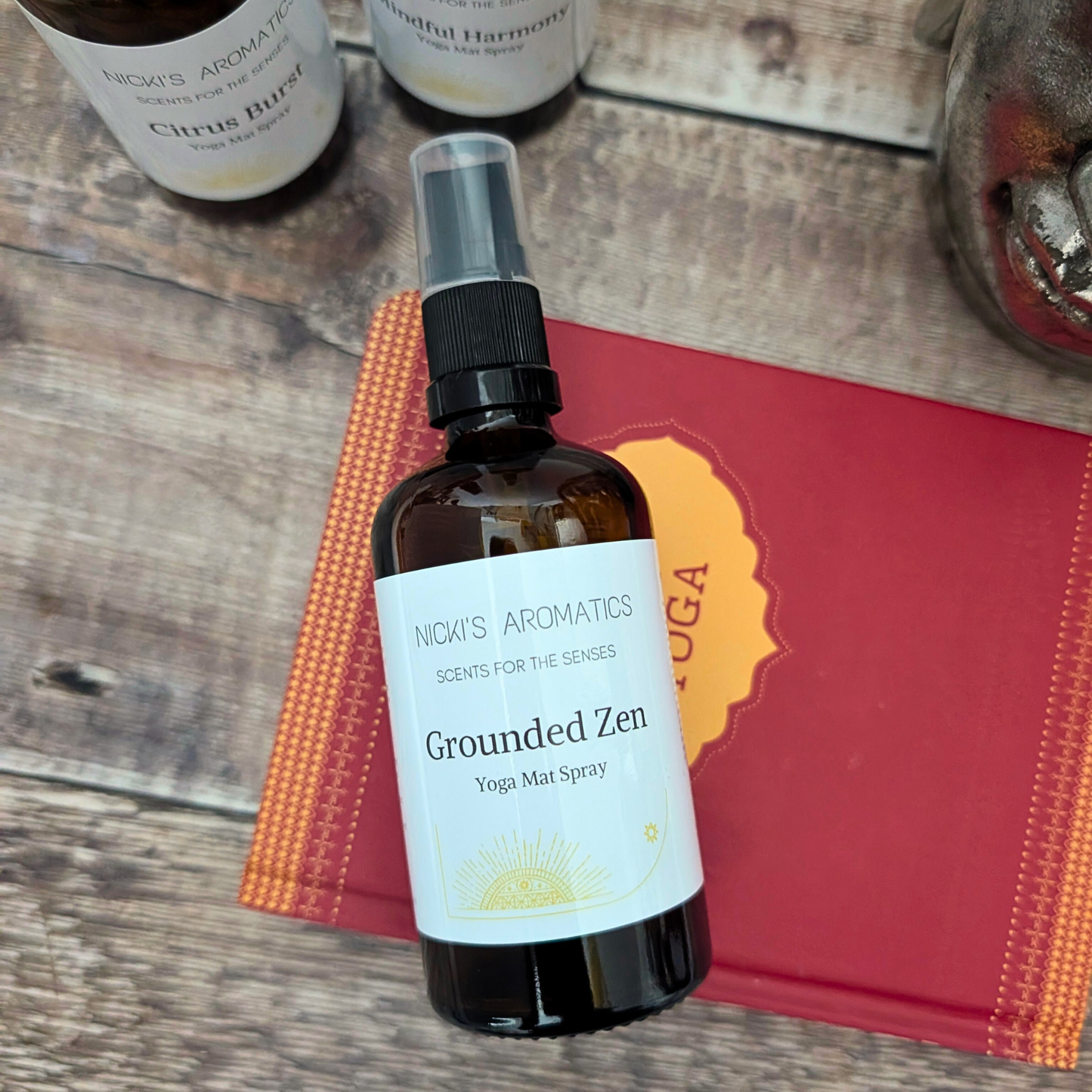 Grounded Zen Yoga Mat Spray – Calm & Earthy Citrus Blend
