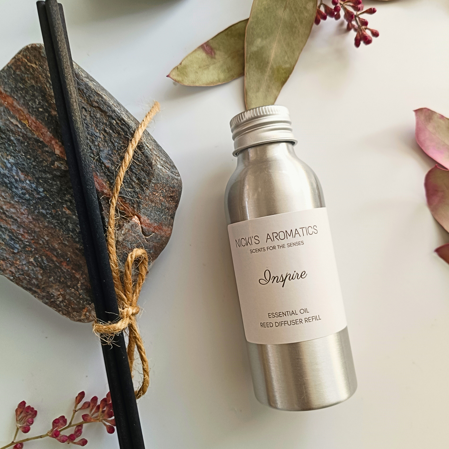 Inspire Reed Diffuser – Eucalyptus, Bay Leaf & Clove for Focus