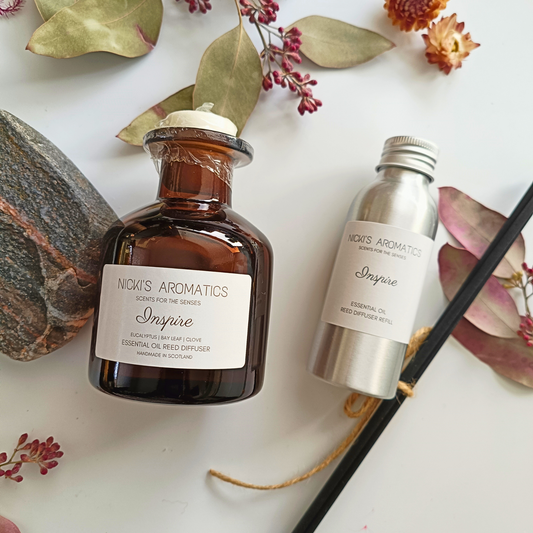 Inspire Reed Diffuser – Eucalyptus, Bay Leaf & Clove for Focus