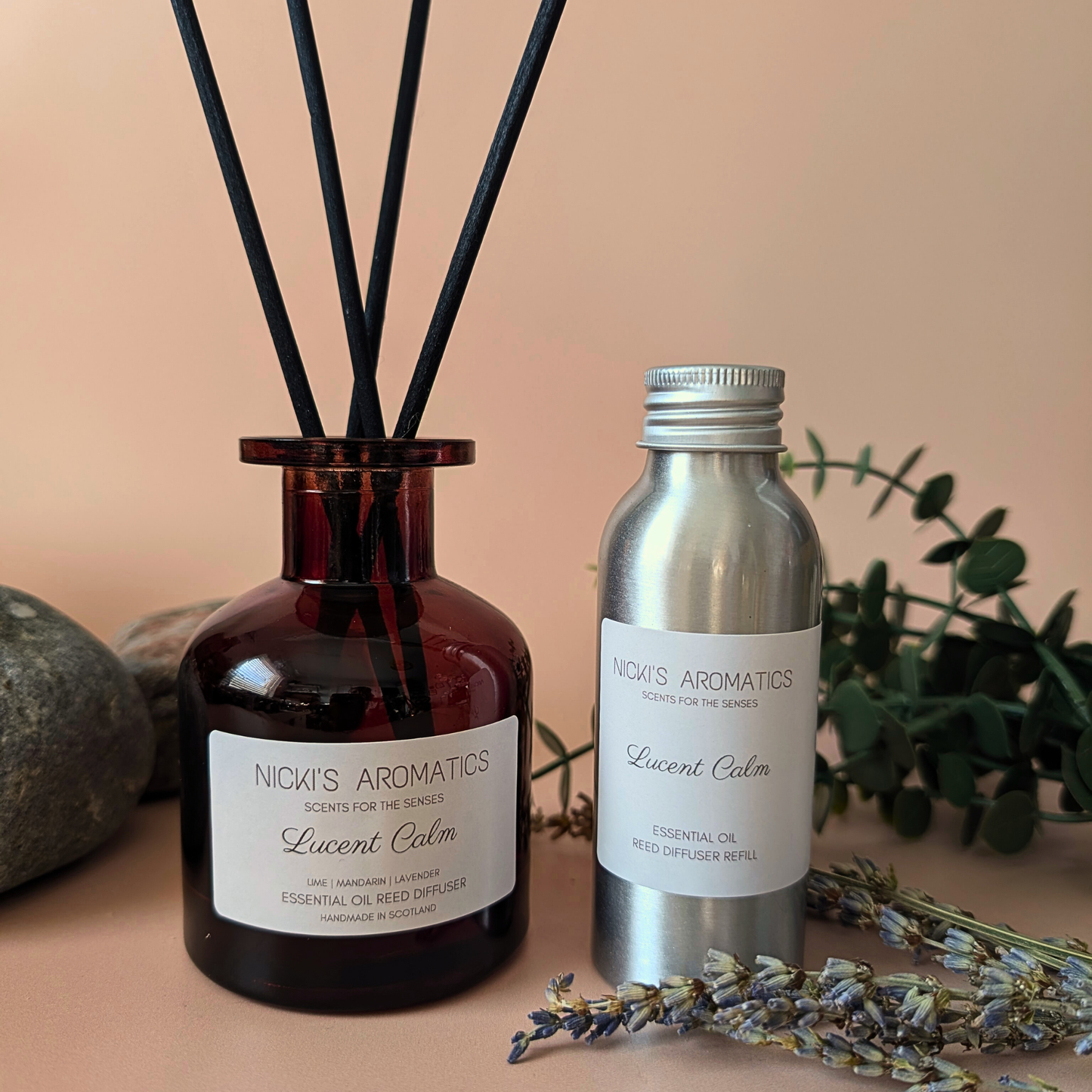 Lucent Calm Reed Diffuser – Lime, Mandarin & Lavender for Calm