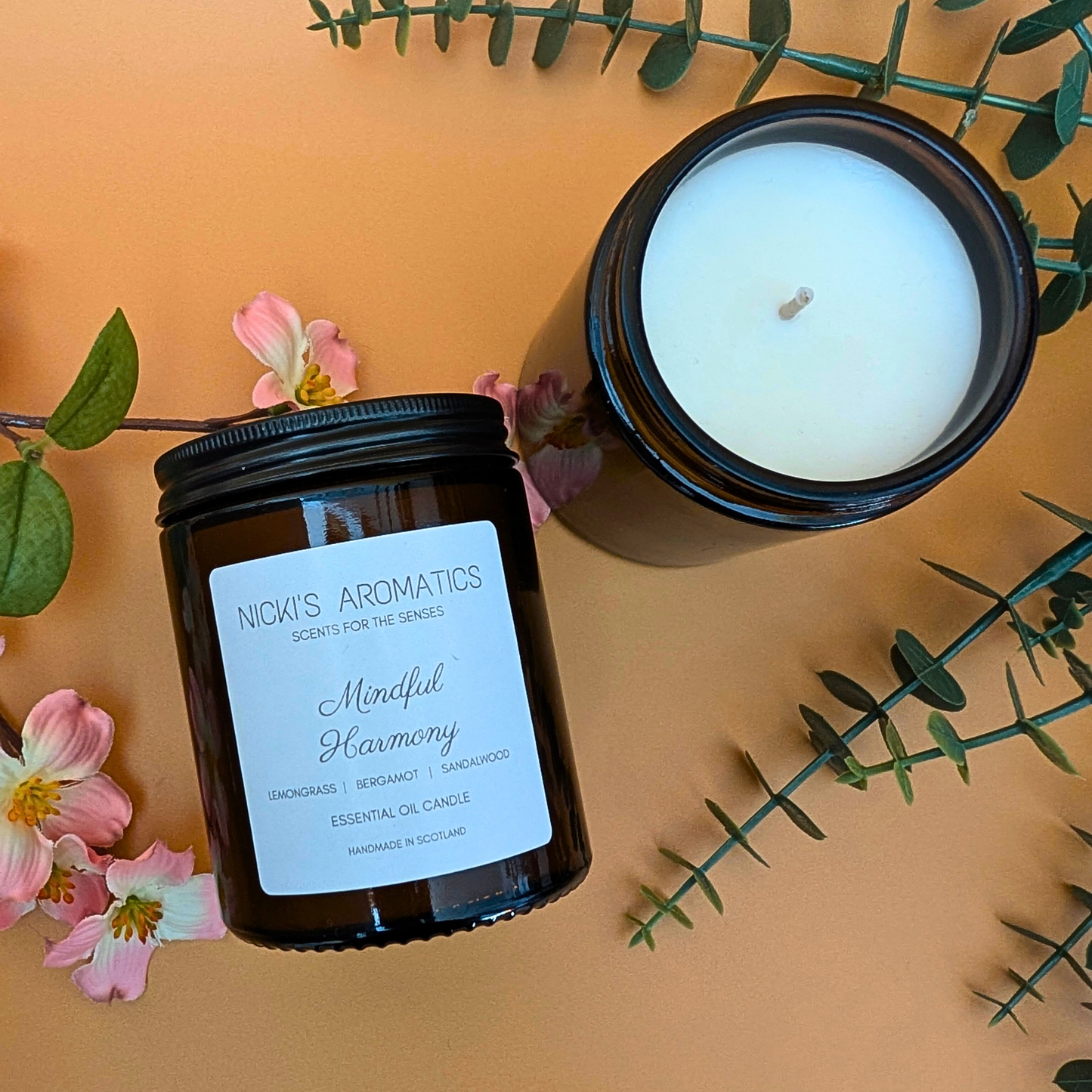 Mindful Harmony Candle - Lemongrass & Sandalwood