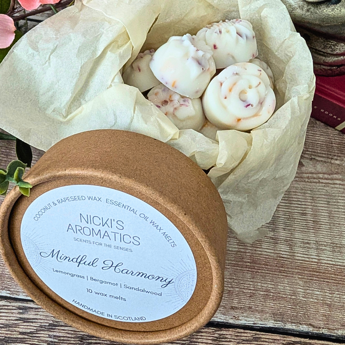 Mindful Harmony Wax Melts – Lemongrass & Sandalwood