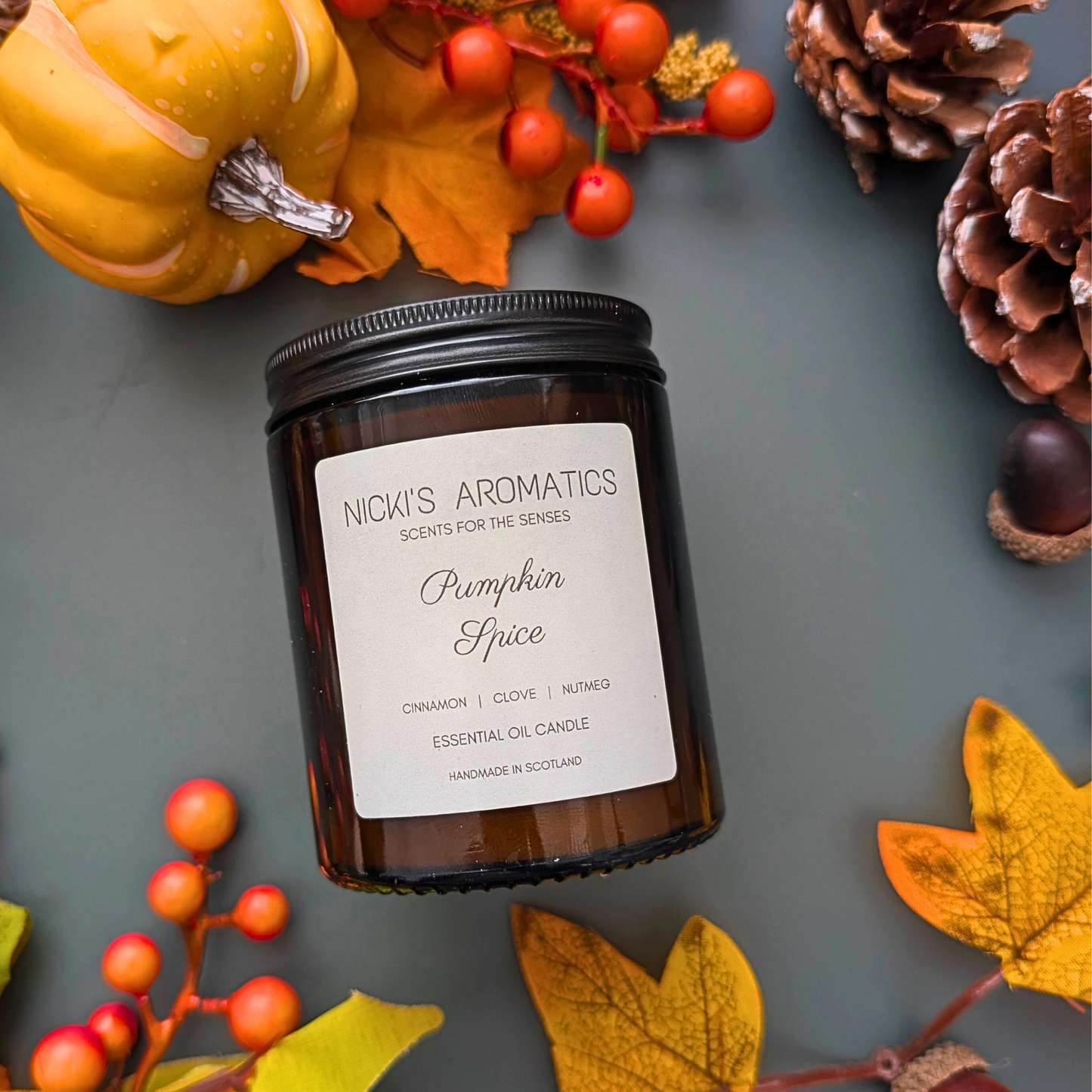 Pumpkin Spice Candle – Cinnamon, Clove & Nutmeg