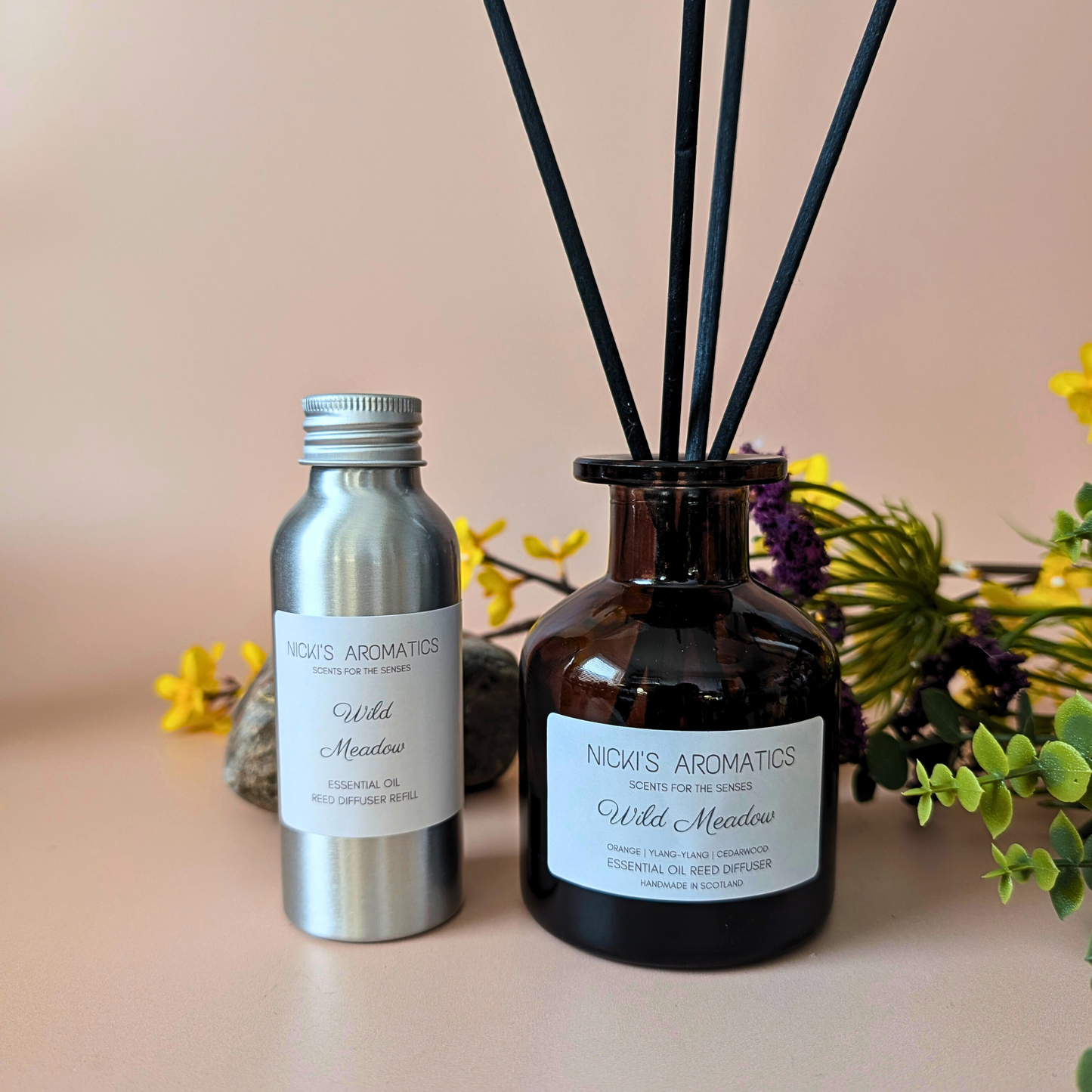 Wild Meadow Reed Diffuser – Orange, Ylang Ylang & Cedar