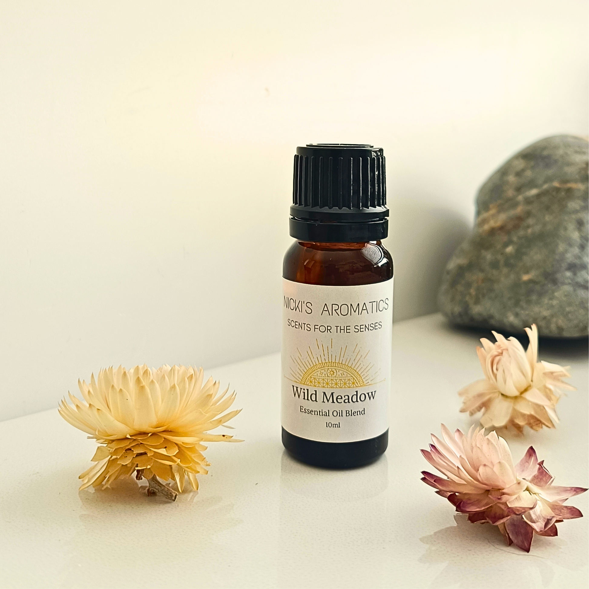 One 10ml bottle of Wild Meadow essential oil blend