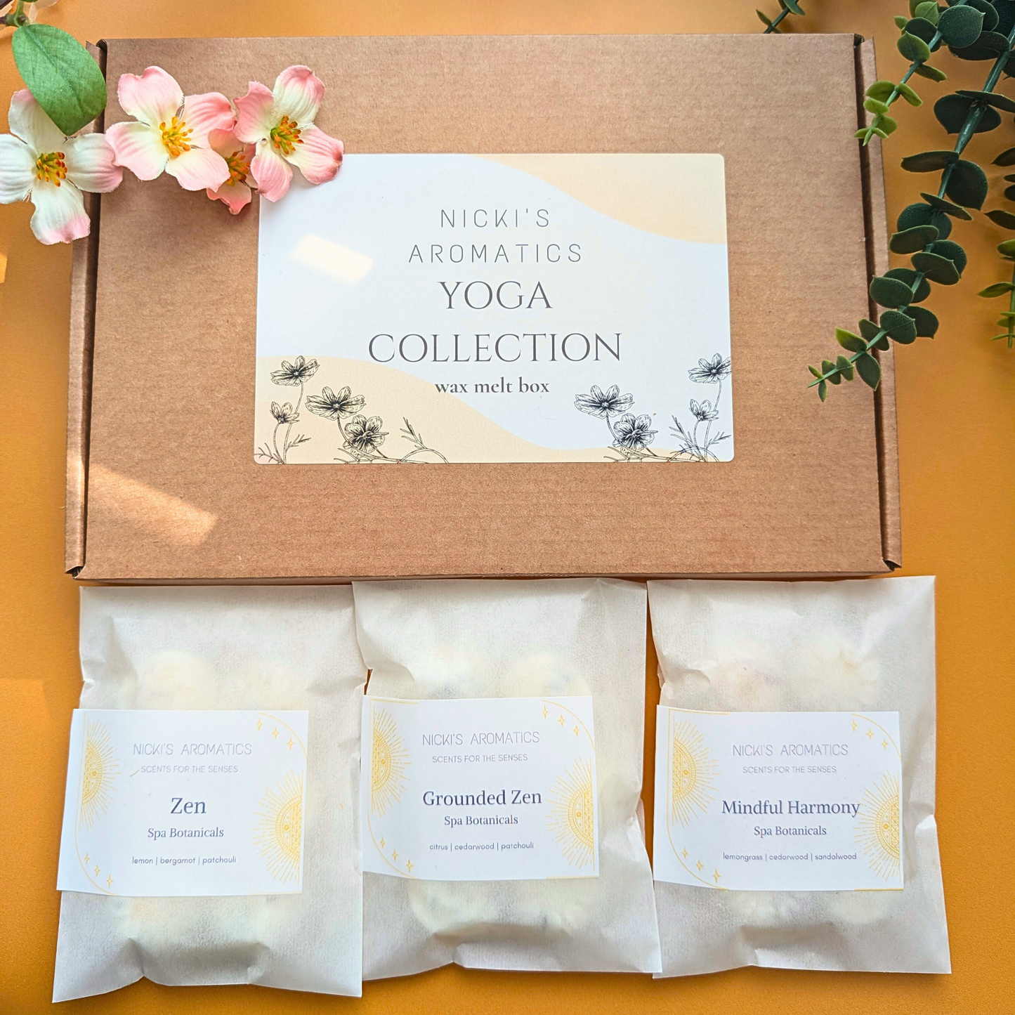 The Yoga Collection Wax Melt Box – Aromatherapy Gift Set