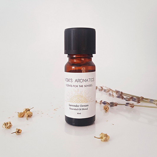 Lavender and chamomile essential oil sleep blend 10ml bottle