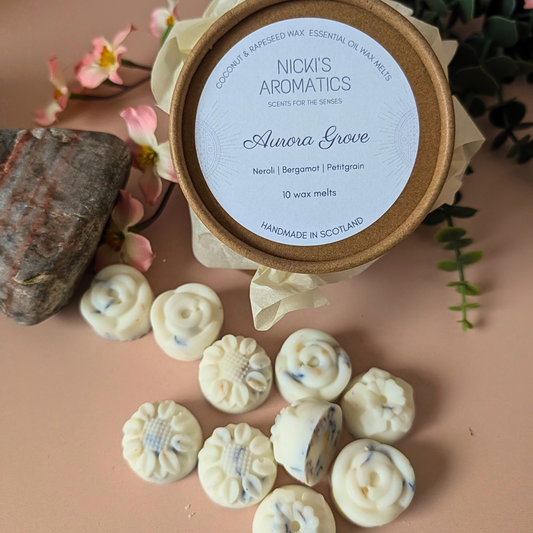 Aurora Grove Wax Melts – Neroli, Bergamot & Vetiver
