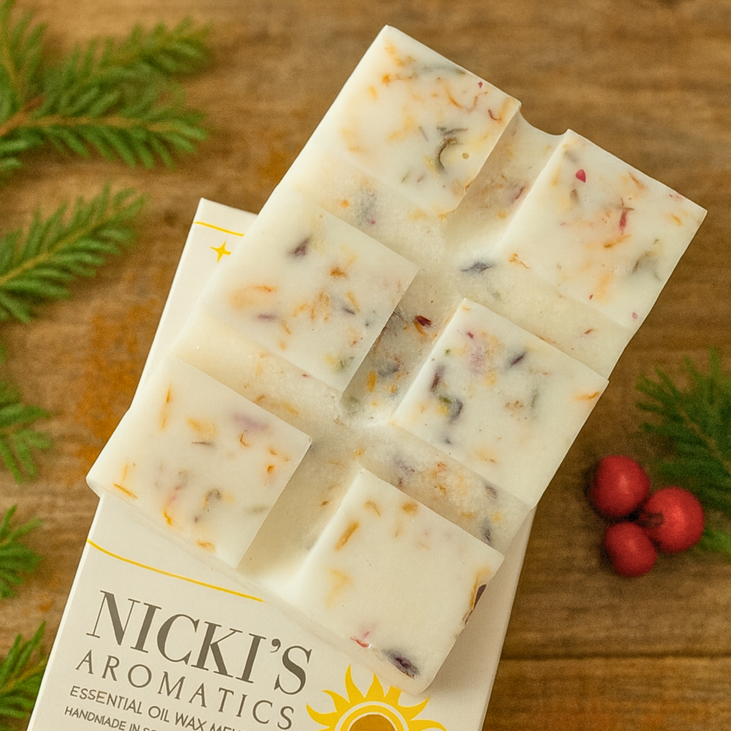 Christmas Fizz Wax Melts - Lavender, Lemon Verbena & Juniper