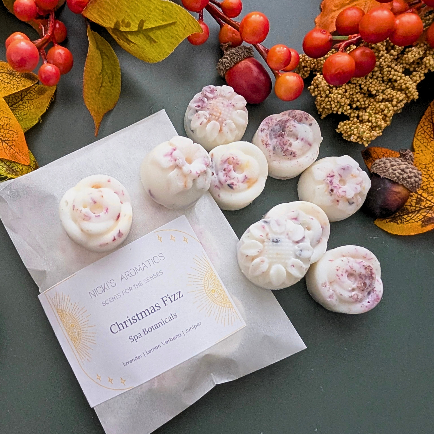 Christmas Fizz Wax Melts - Lavender, Lemon Verbena & Juniper