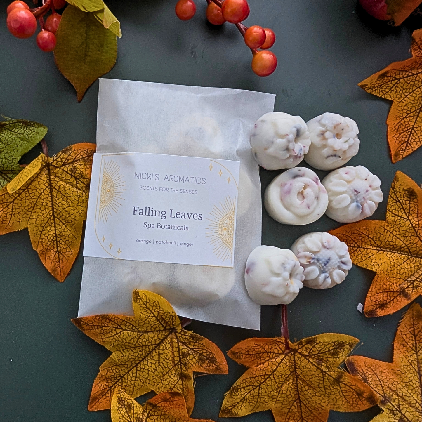 Falling Leaves Wax Melts – Orange, Patchouli & Ginger