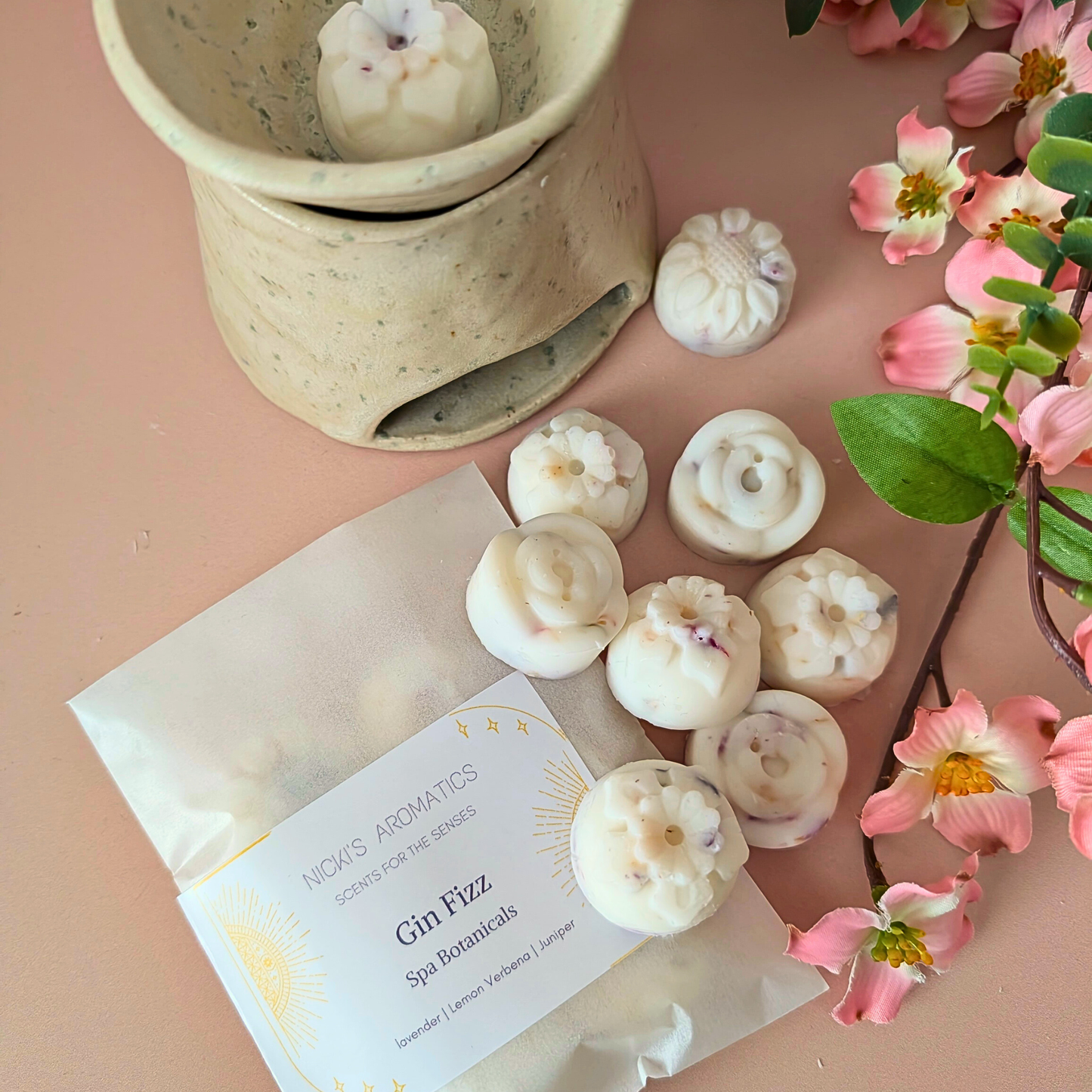 Gin Fizz Wax Melts – Lavender, Lemon Verbena & Juniper