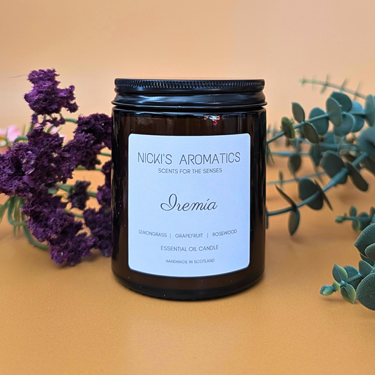 Iremía Candle – Lemongrass, Grapefruit & Rosewood