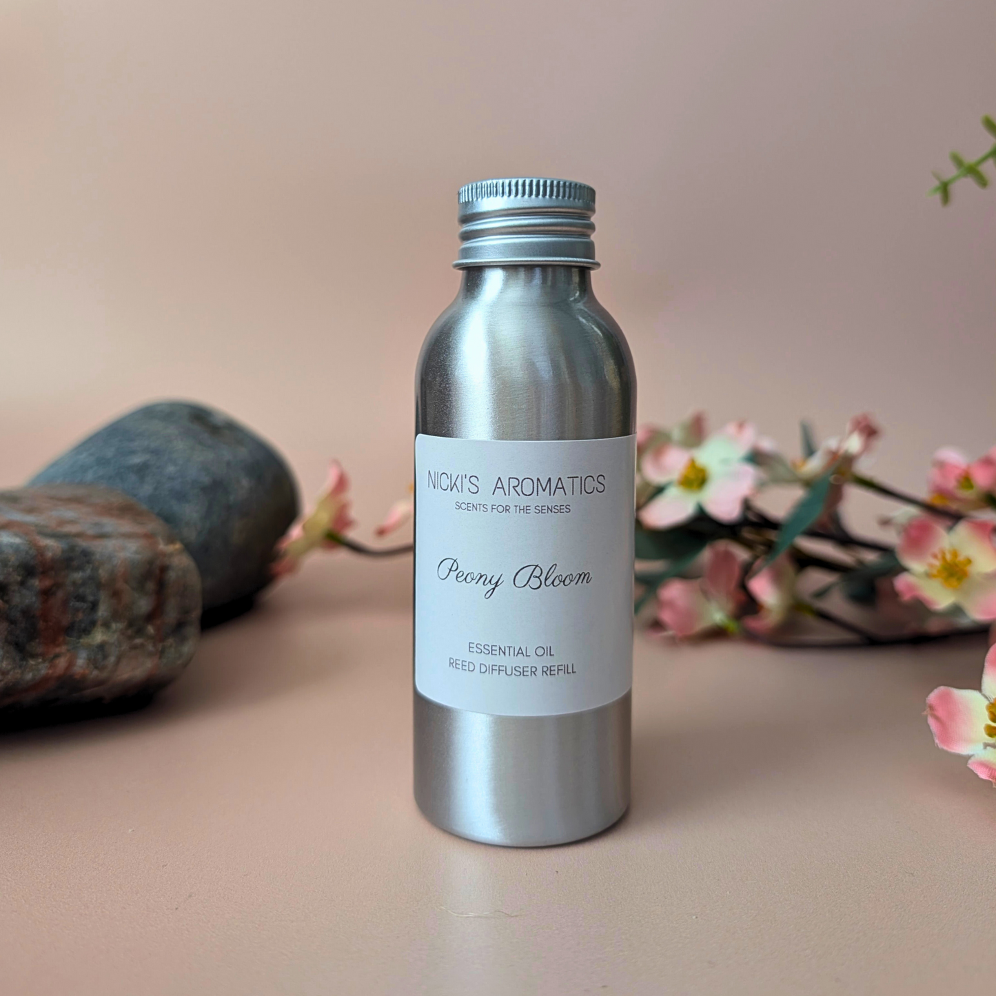 Peony Bloom Reed Diffuser – Lime, Jasmine & Geranium for Balance