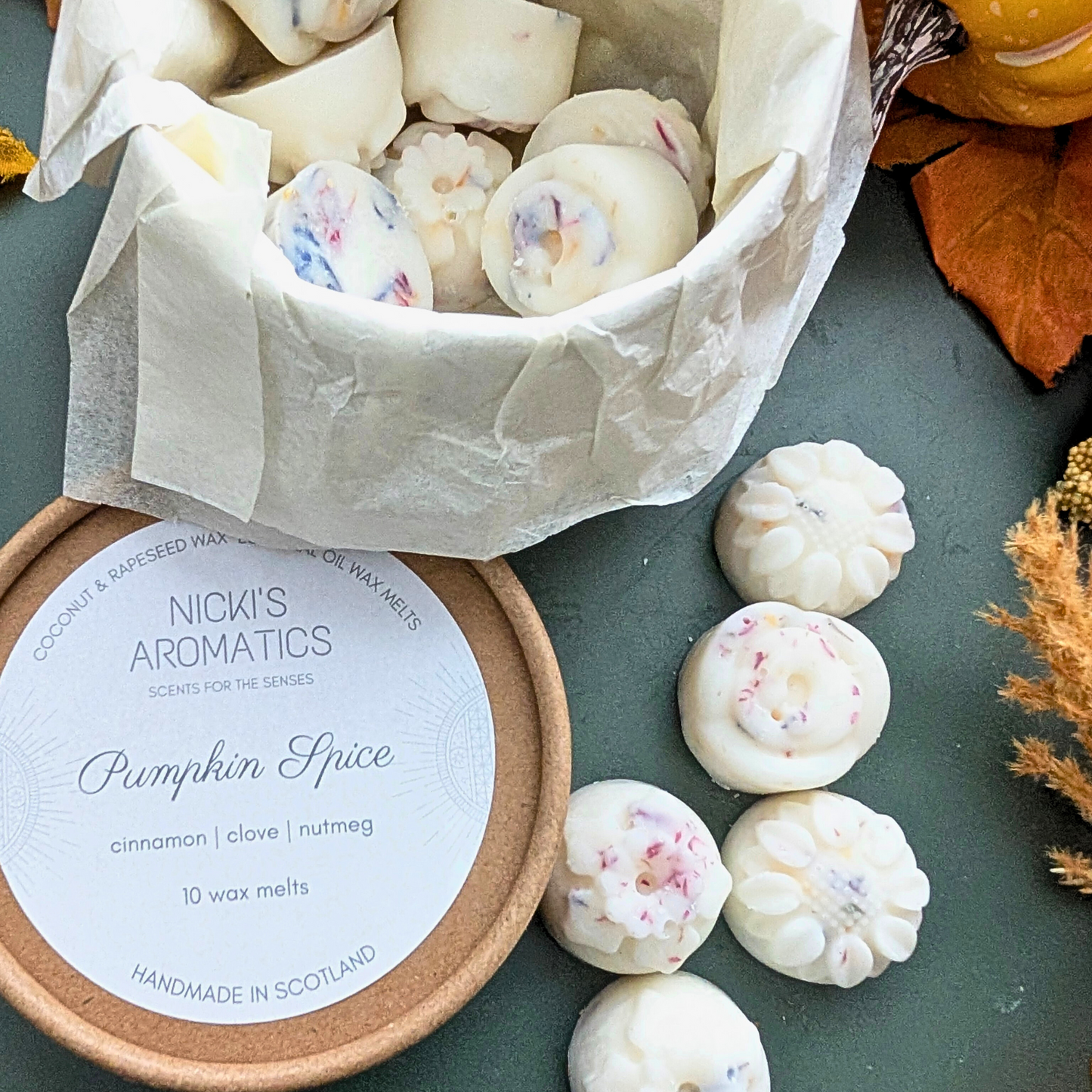 Pumpkin Spice Wax Melts - Cinnamon, Clove & Nutmeg