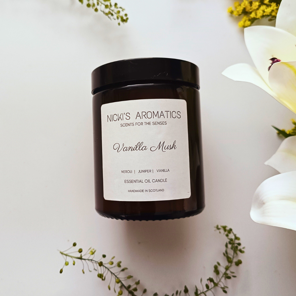 Vanilla Musk Essential Oil Candle