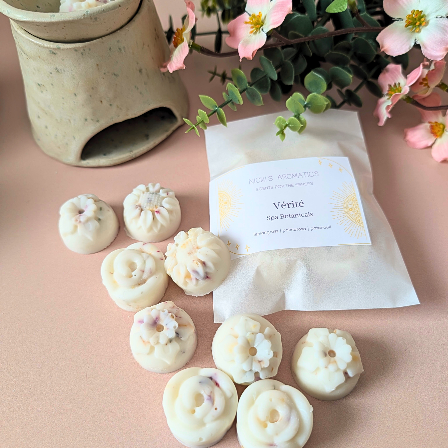 Vérité Wax Melts – Lemongrass, Palmarosa & Patchouli