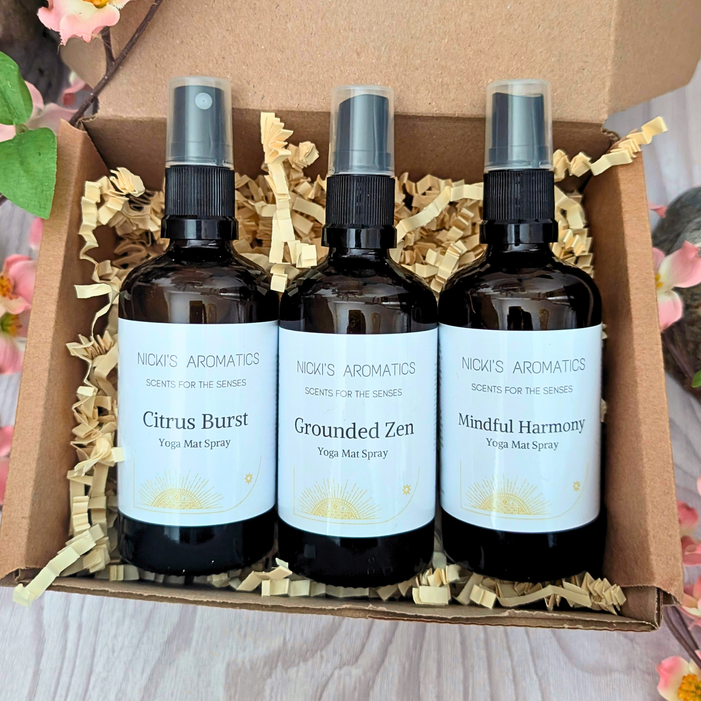 Yoga Mat Spray Trio + Free Wax Melts